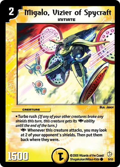 Migalo, Vizier of Spycraft