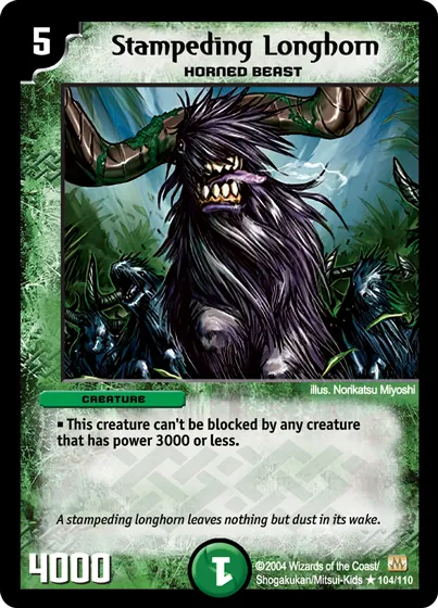Stampeding Longhorn