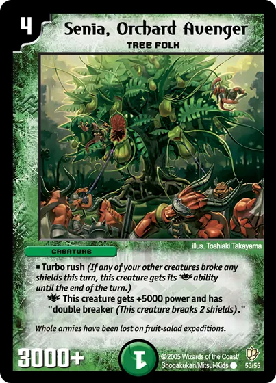 Senia, Orchard Avenger