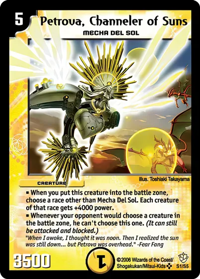Petrova, Channeler of Suns